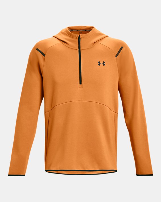 Men's UA Unstoppable Fleece Hoodie in Orange image number 5